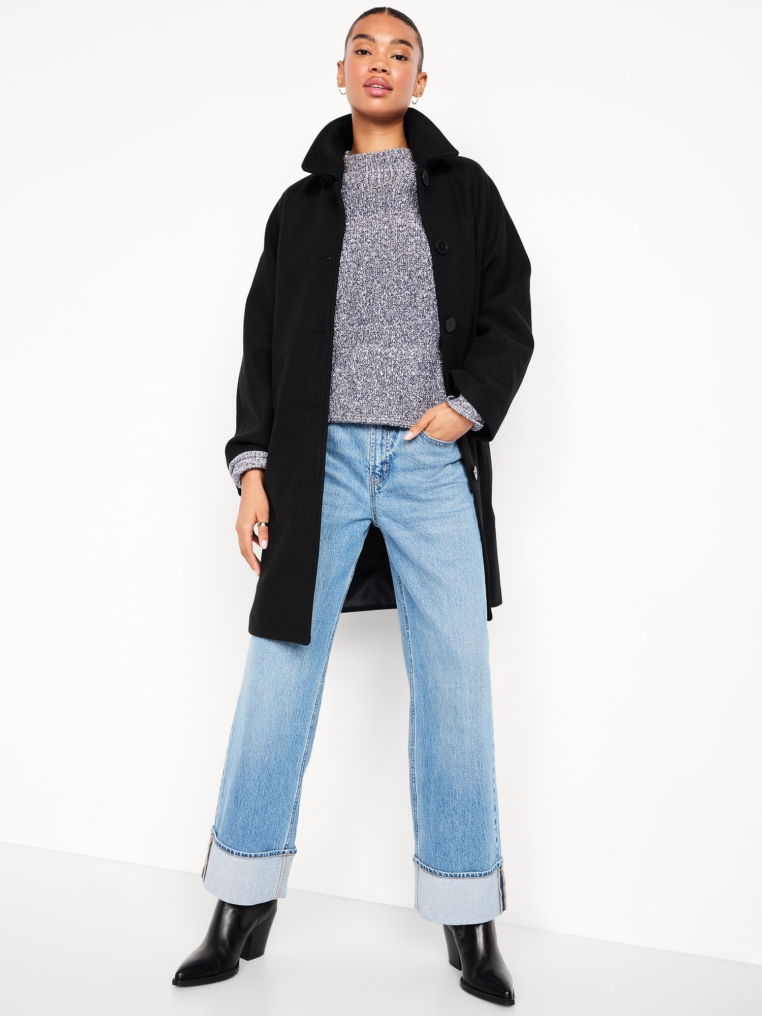 OHOTORO Wool Pocket Zipper KnitOHOTORO Pot French Sleeve Knit