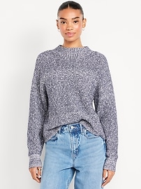 SoSoft Cropped Mock-Neck Sweater | Old Navy