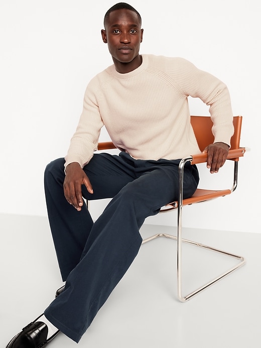 Image number 3 showing, Crew-Neck Shaker-Stitch Sweater