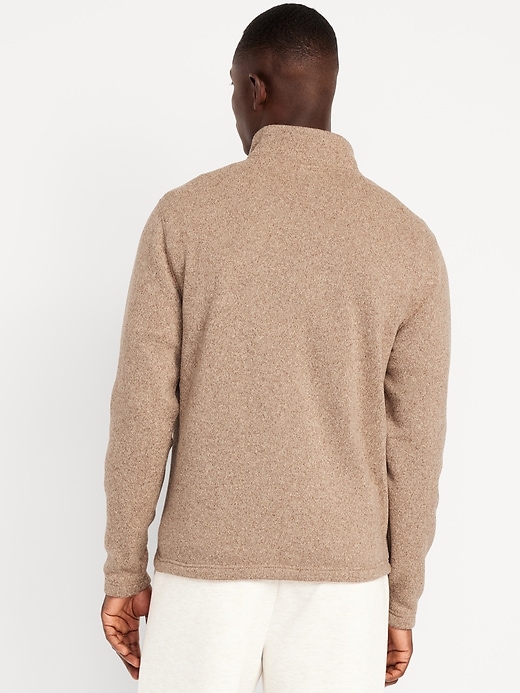 Image number 2 showing, Sweater-Knit Fleece Quarter-Zip Pullover