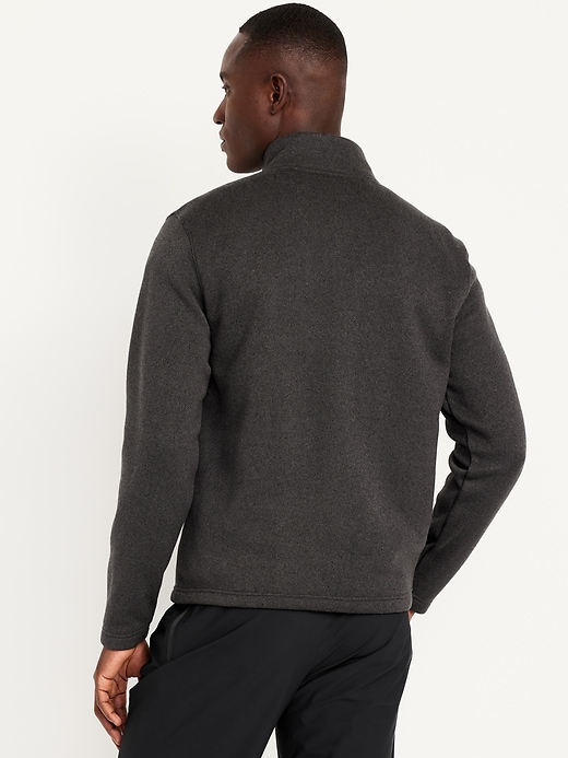 Image number 2 showing, Sweater-Knit Fleece Quarter-Zip Pullover