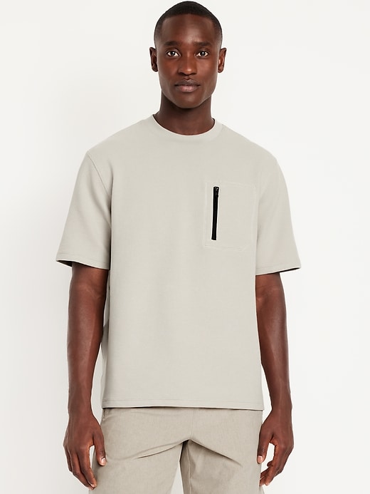 Image number 1 showing, Oversized Tech Waffle T-Shirt