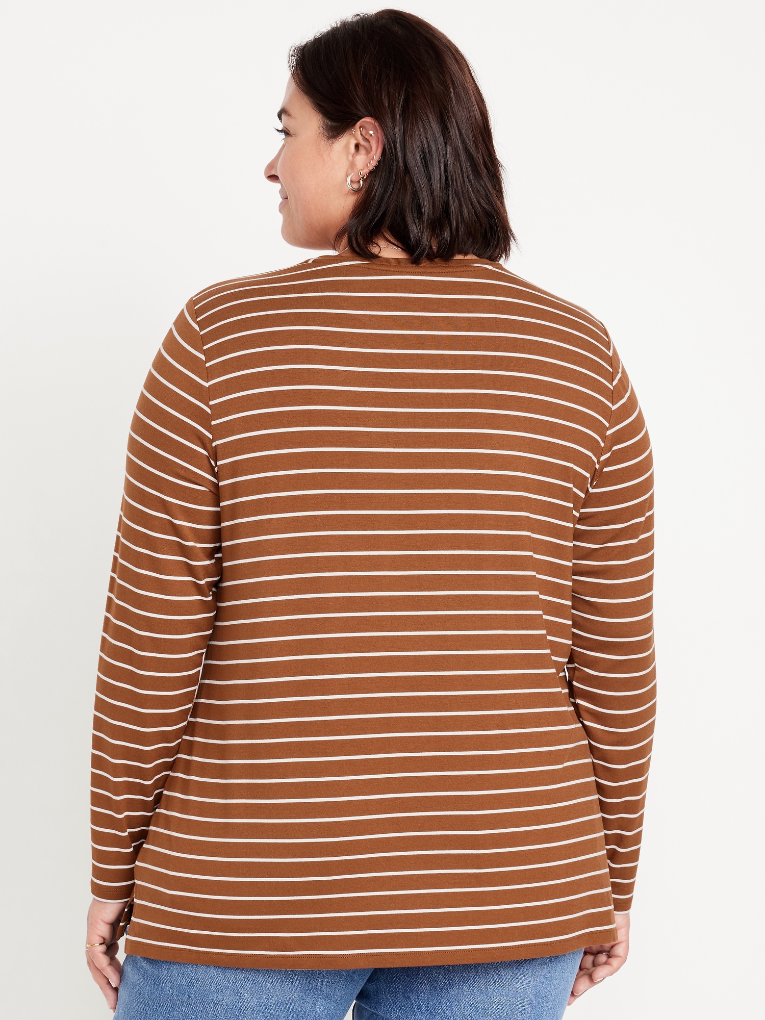 Luxe Long-Sleeve Crew-Neck Tunic
