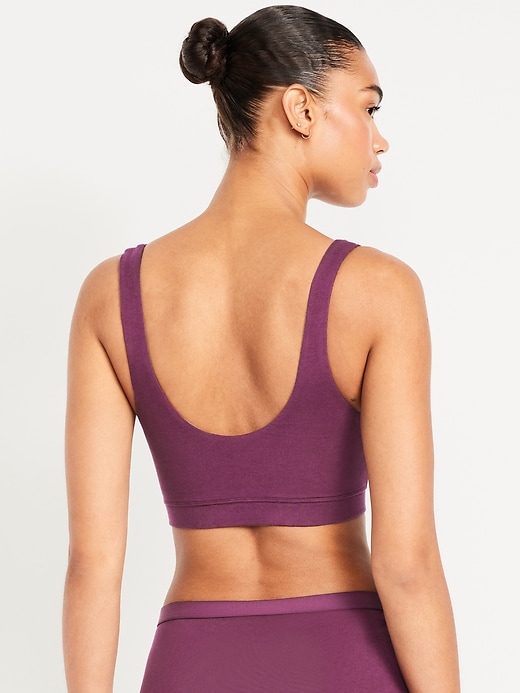 Image number 2 showing, Ruched Cotton Bralette