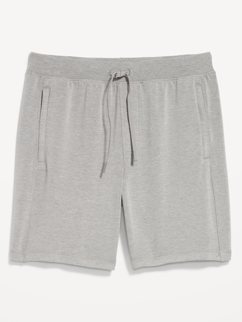 Recharge Knit Shorts -- 7-inch inseam - Medium Heather Gray