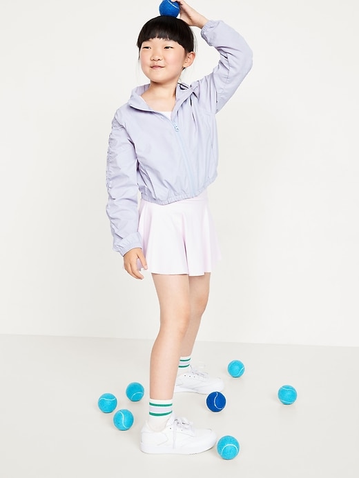 Image number 1 showing, Long Ruched-Sleeve Jacket for Girls