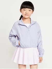 Image number 3 showing, Long Ruched-Sleeve Jacket for Girls