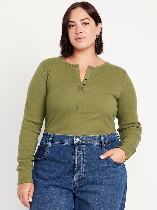 Image number 6 showing, Cozy Snug Crew-Neck Henley