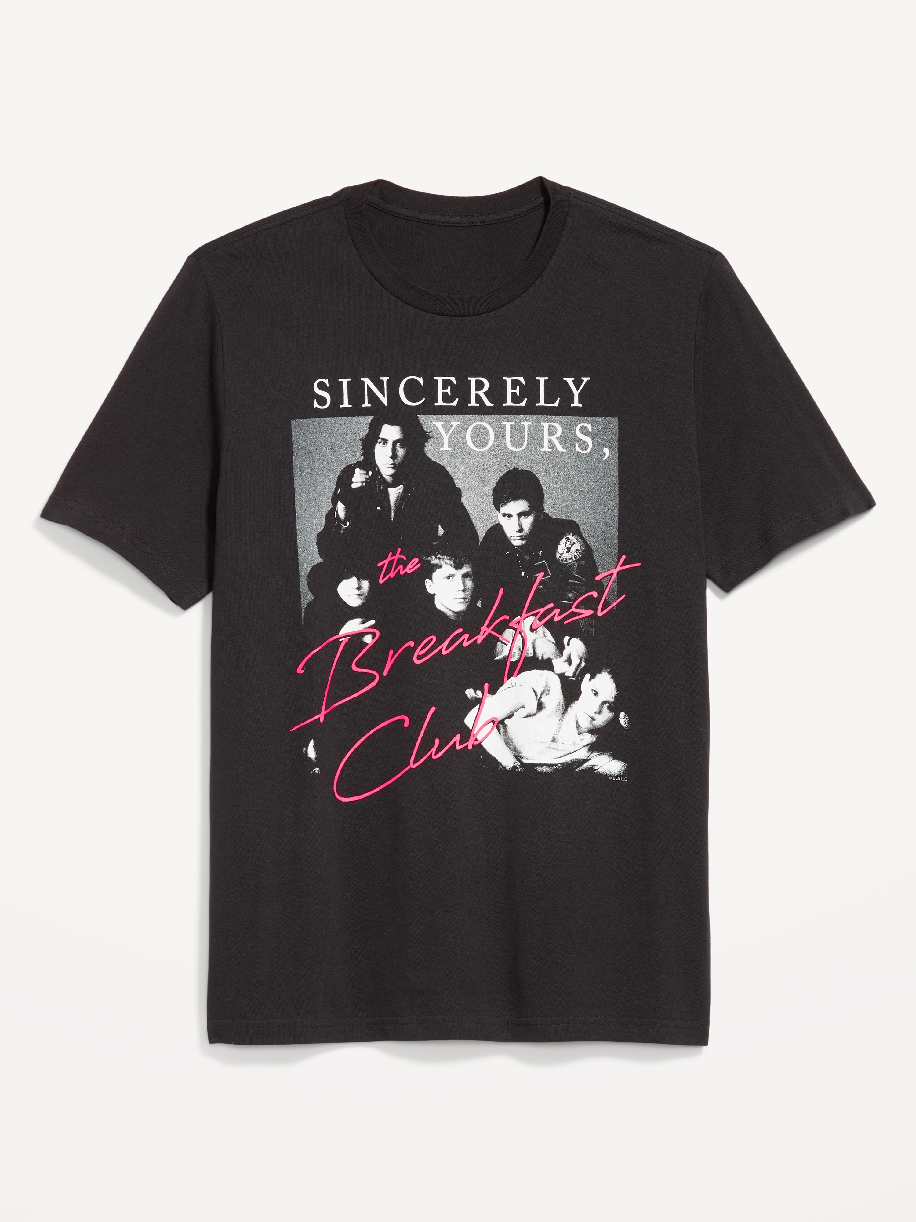 BREAKFAST CLUB ブラック Tシャツ Women's The Breakfast Club Short Sleeve Graphic T-Shirt - Black 2X