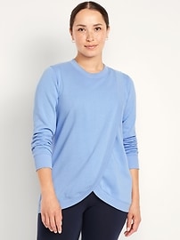 Image number 1 showing, Maternity Cross-Front Nursing Tunic