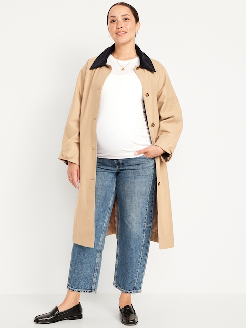 Maternity Full Panel Barrel Ankle Jeans - Ayla