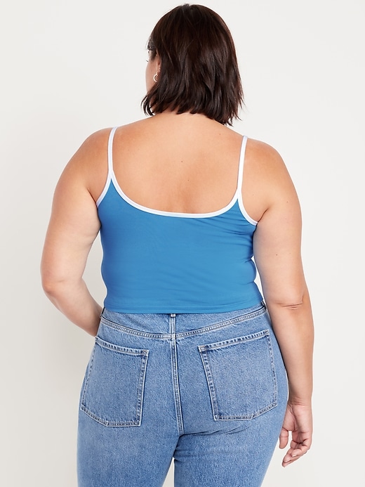 Image number 7 showing, Tipped Jersey Cropped Cami Top