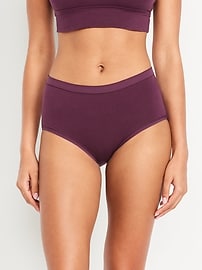 Image number 1 showing, High-Waisted Everyday Brief Cotton Underwear