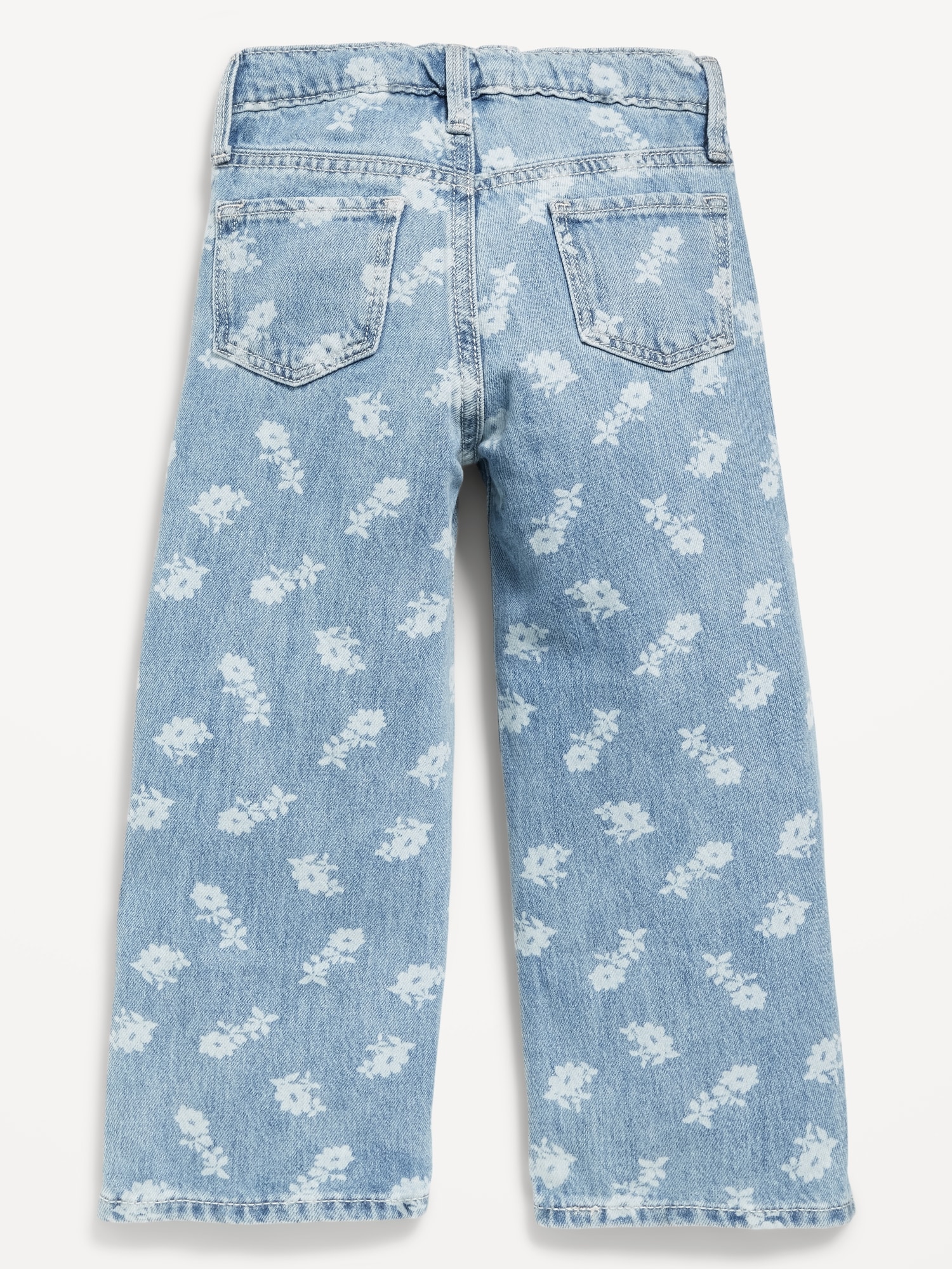 Printed Baggy Wide-Leg Jeans for Toddler Girls