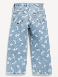 Image number 2 showing, Printed Baggy Wide-Leg Jeans for Toddler Girls