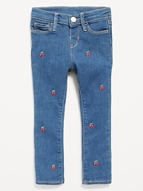 Image number 1 showing, High-Waisted Rockstar 360° Stretch Jeggings for Toddler Girls