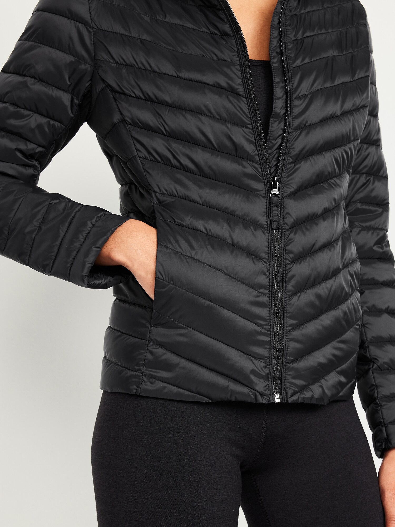 Water-Resistant Narrow-Channel Puffer Jacket
