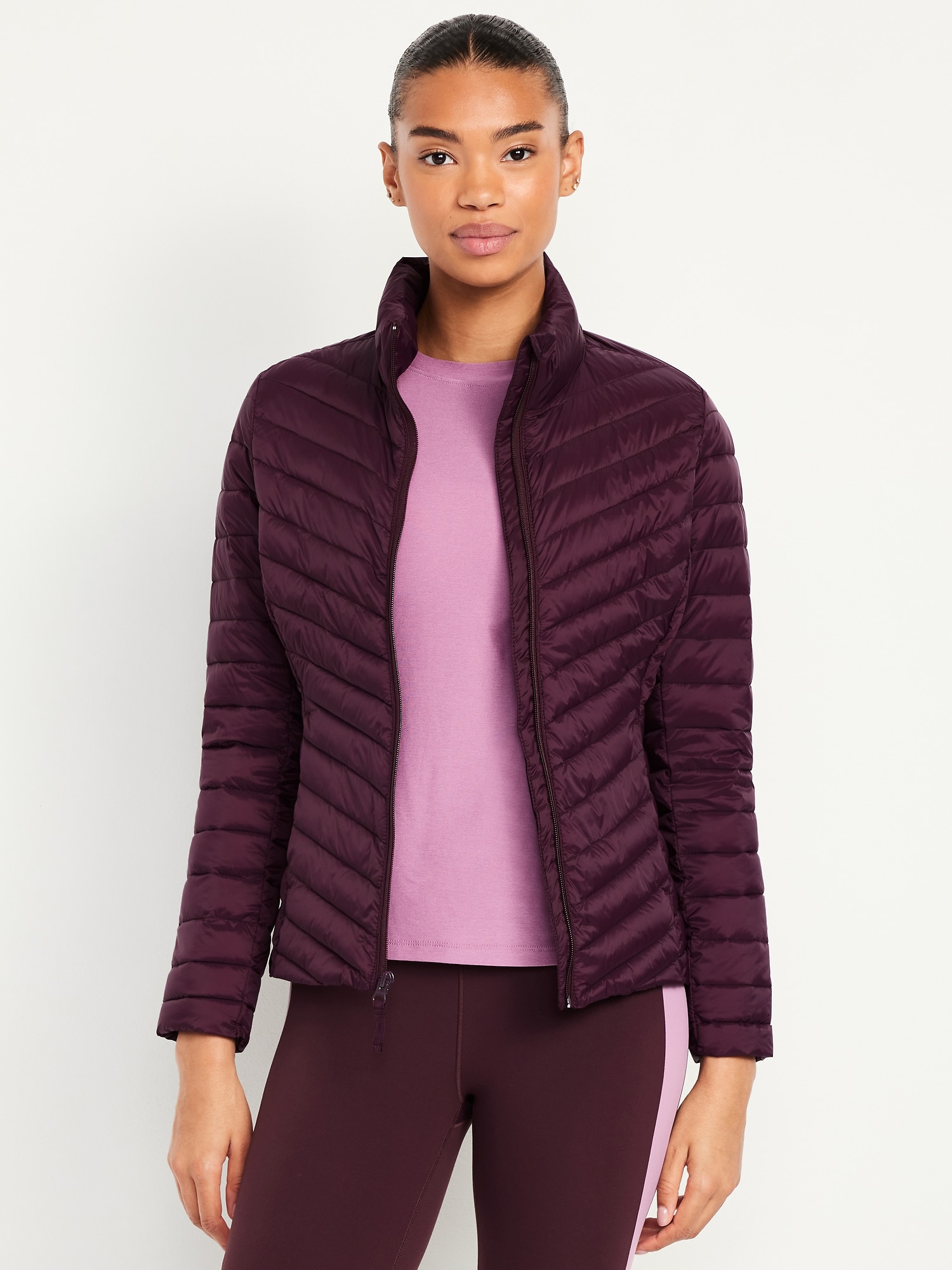Water-Resistant Narrow-Channel Puffer Jacket