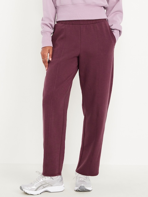 High-Waisted Dynamic Fleece Barrel Pants - Dark Sepia