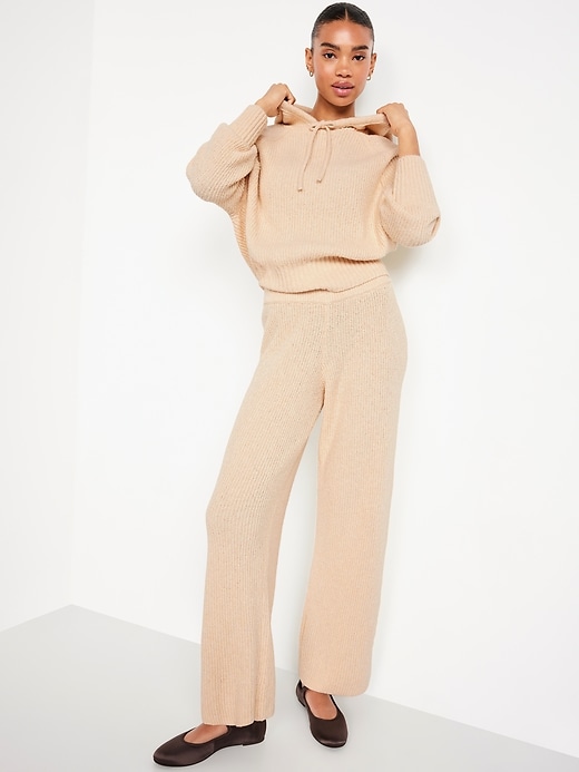 Image number 3 showing, Bouclé Pullover Hoodie Sweater