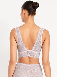 Image number 2 showing, V-Neck Lace Bralette