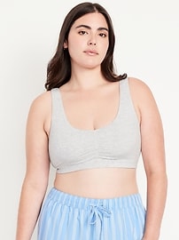 Image number 4 showing, Ruched Cotton Bralette