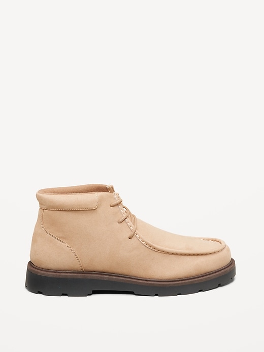 Image number 3 showing, Faux-Suede Derby Boots for Men
