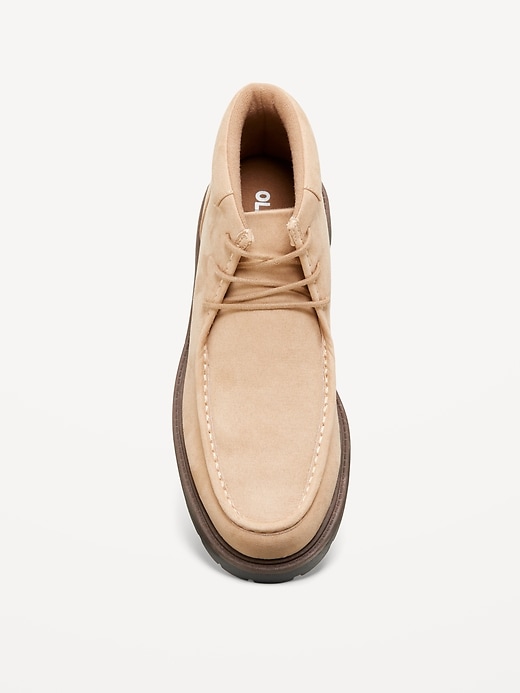 Image number 2 showing, Faux-Suede Derby Boots for Men
