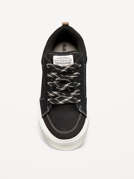 Image number 2 showing, Canvas Lace-Up Sneakers for Boys