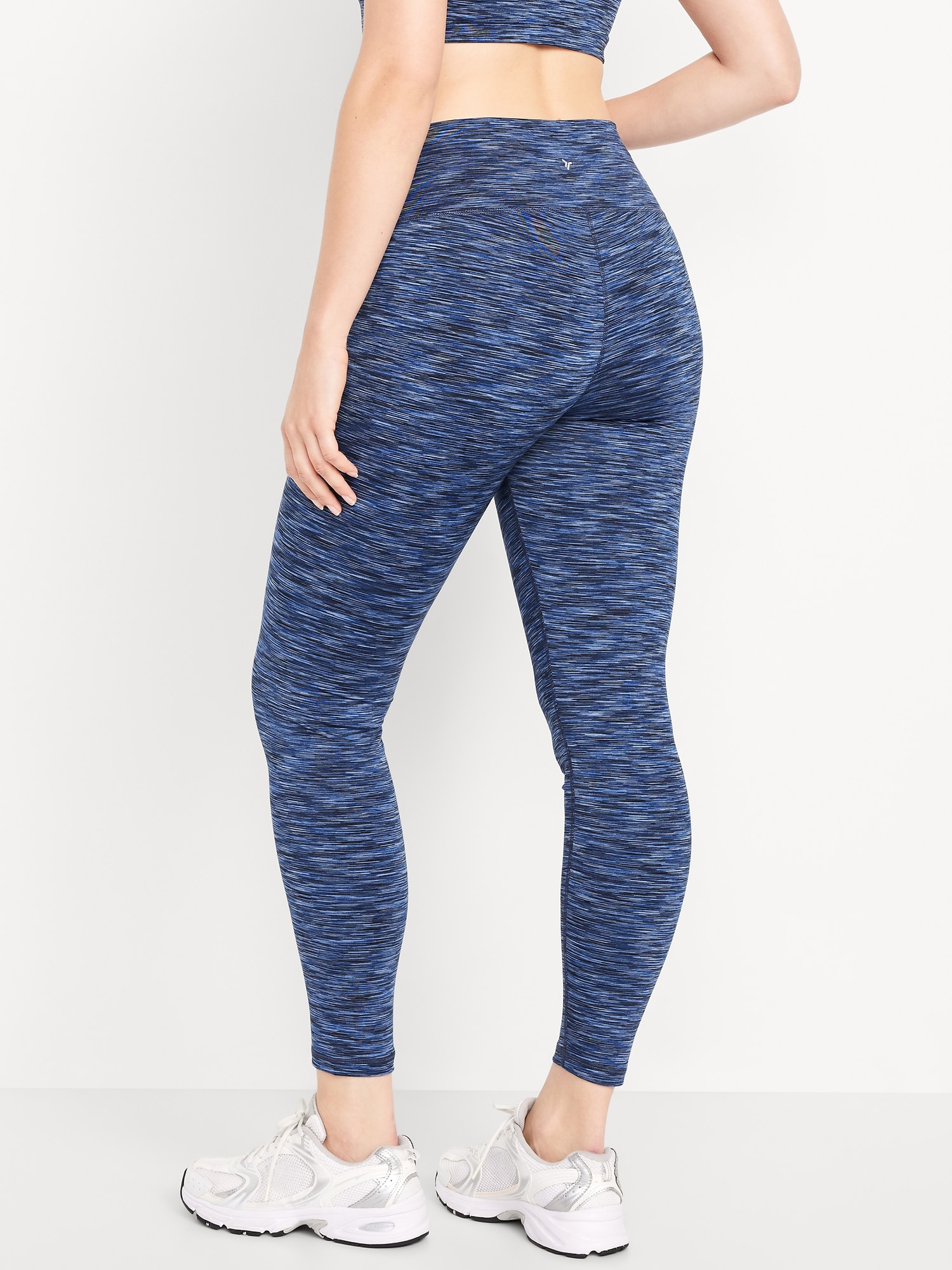 High-Waisted Space-Dye Full-Length Leggings