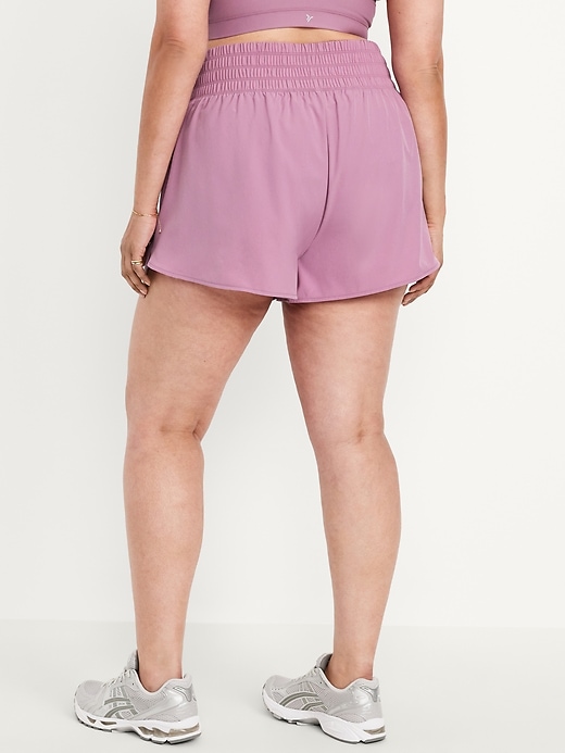 Image number 8 showing, Extra High-Waisted Crinkle Run Shorts -- 3-inch inseam