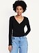 Long-Sleeve Wrap-Front Top - image 2