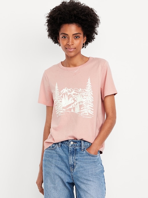 Image number 1 showing, EveryWear Crew-Neck Graphic T-Shirt