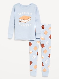 Image number 1 showing, Printed Snug-Fit Pajama Set for Toddler & Baby
