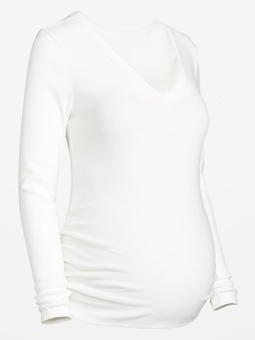 Image number 2 showing, Maternity Snug V-Neck T-Shirt