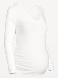 Image number 2 showing, Maternity Snug V-Neck T-Shirt