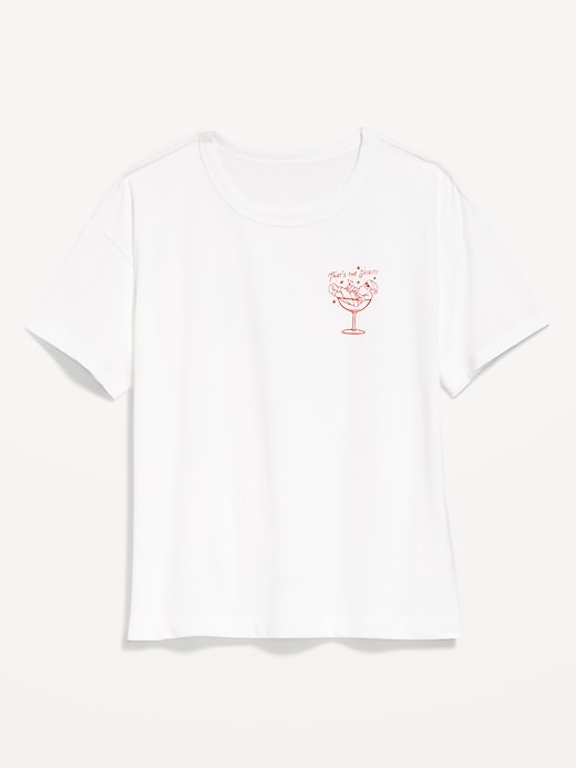 Image number 9 showing, Holiday-Graphic Crew-Neck T-Shirt for Women