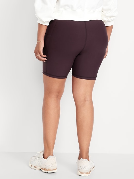 Image number 8 showing, High-Waisted PowerSoft Biker Shorts -- 8-inch inseam