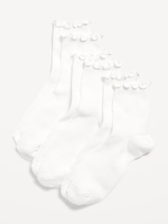 Ruffled Crew Sock 3-Pack for Women