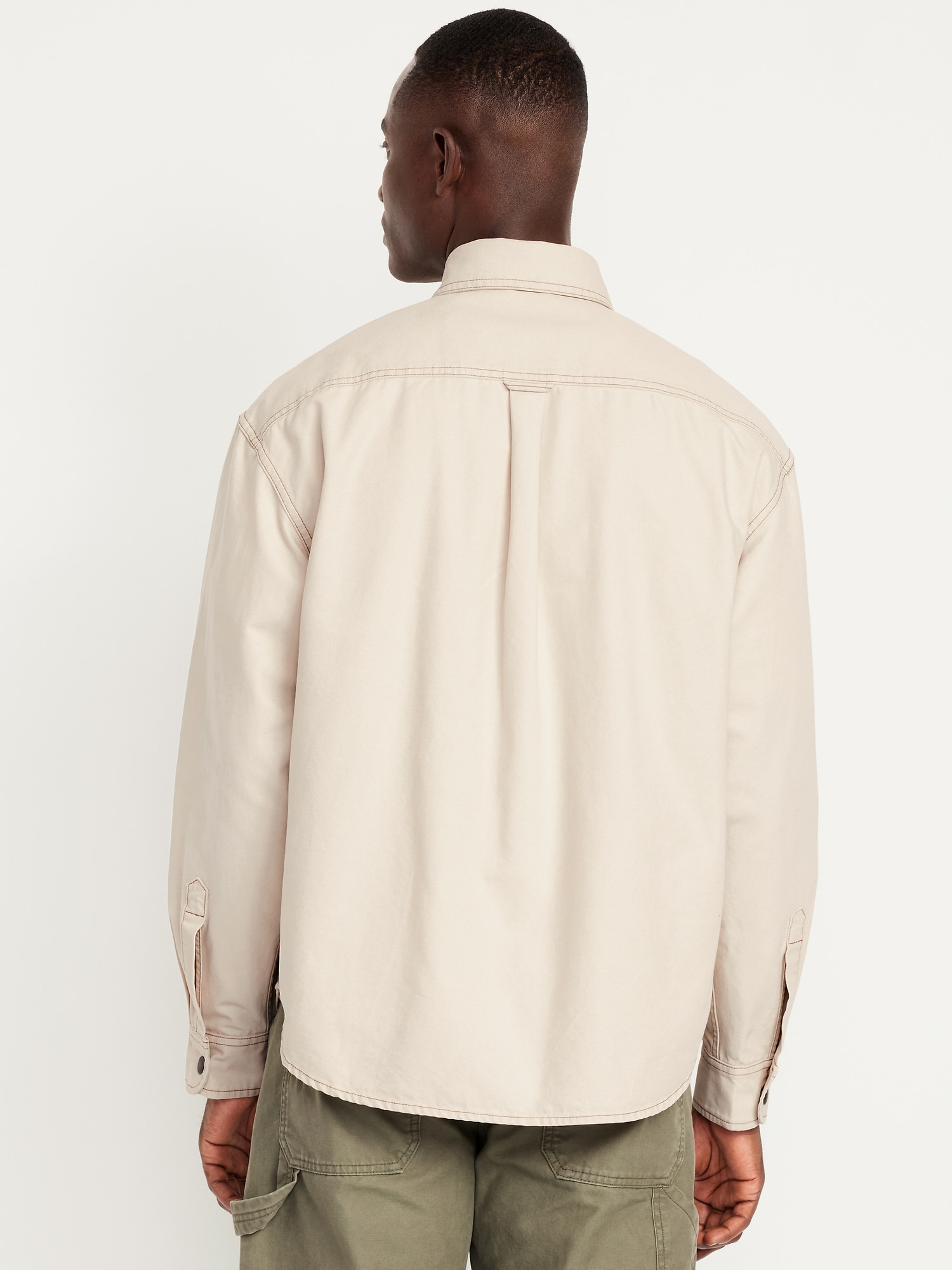 Oversized Canvas Workwear Shacket