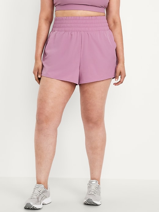 Image number 7 showing, Extra High-Waisted Crinkle Run Shorts -- 3-inch inseam