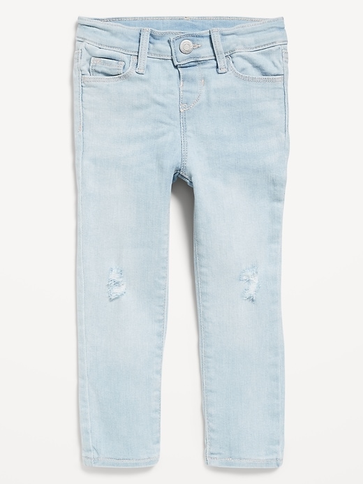 Image number 1 showing, High-Waisted Rockstar 360° Stretch Jeggings for Toddler Girls