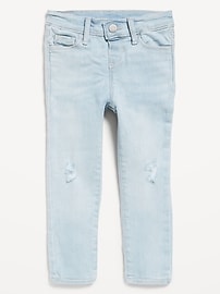 Image number 1 showing, High-Waisted Rockstar 360° Stretch Jeggings for Toddler Girls