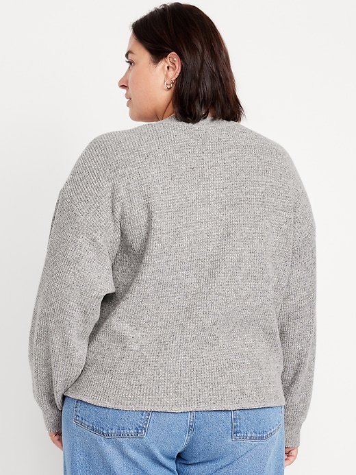 Image number 7 showing, Oversized Cozy Waffle Henley Top