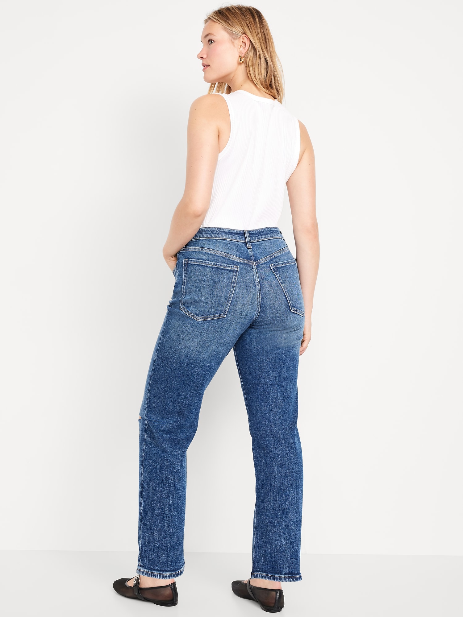 High-Waisted OG Loose Ripped Jeans