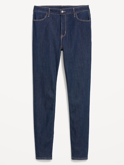 High-Waisted Wow Super-Skinny Jeans - Indigo
