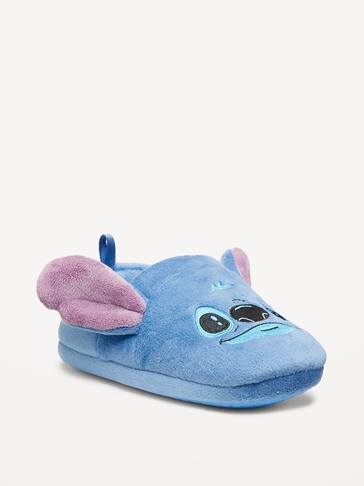 Image number 1 showing, Disney© Stitch Velour Slippers for Toddler