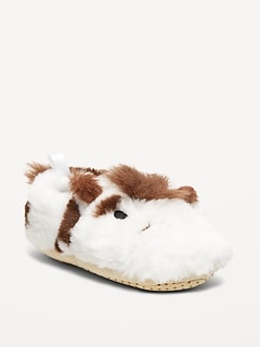 Faux-Fur Critter Slippers for Toddler