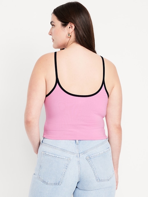 Image number 4 showing, Tipped Jersey Cropped Cami Top