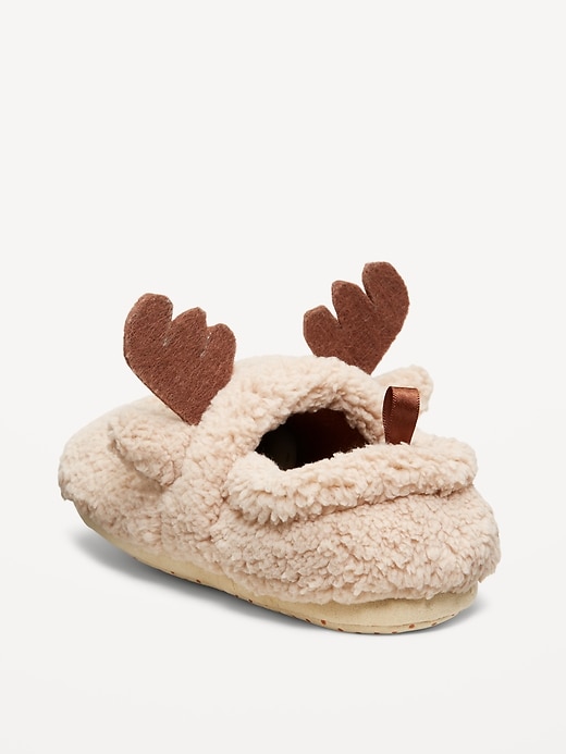 Image number 3 showing, Sherpa Critter Slippers for Toddler